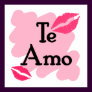 te amo print