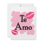 Te Amo - Spanish I love you Custom Invitation