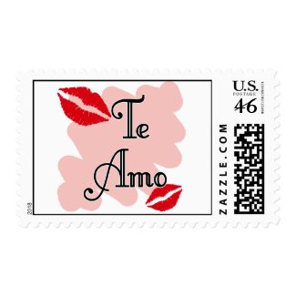 Te Amo - Spanish - I Love You stamp