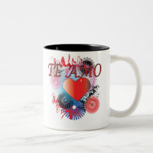 TE AMO TAZA DE CAFÉ