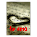 te amo, te amo cards