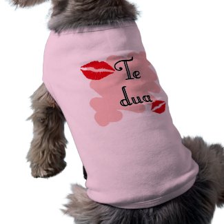 Te dua - Albanian - I Love You Pet Clothes