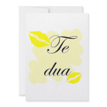 Te dua - Albanian - I Love You Announcement