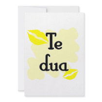 Te dua - Albanian - I Love You Invitation