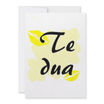 Te dua - Albanian - I Love You Invitations