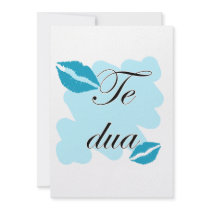Te dua - Albanian - I Love You Custom Announcement