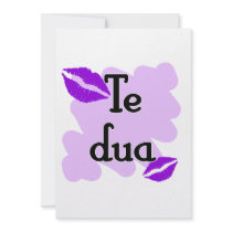 Te dua - Albanian - I Love You Announcements