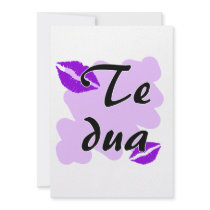 Te dua - Albanian - I Love You Personalized Announcement
