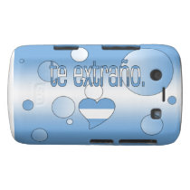 Te Extraño! Argentina Flag Colors Pop Art Blackberry Case