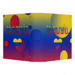 Te Extraño! Venezuela Flag Colors Pop Art Vinyl Binder