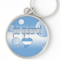 ¡Te Quiero! Argentina Flag Colors Pop Art Key Chains