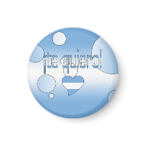 ¡Te Quiero! Argentina Flag Colors Pop Art Fridge Magnet