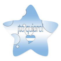 ¡Te Quiero! Argentina Flag Colors Pop Art Stickers