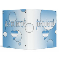 ¡Te Quiero! Guatemala Flag Colors Pop Art Vinyl Binders