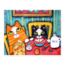Tea and Cereal Cats posters