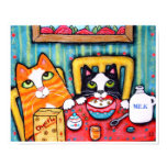 Tea and Cereal Cats Posters