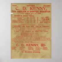 Tea and Coffee ad 1943 Posters