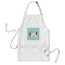 Tea and Crumpets White Poodle Tea Party Apron