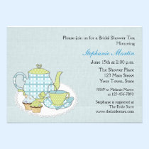 Tea and Cupcakes Bridal Shower invitations