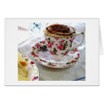 Tea and sandwiches greeting cards