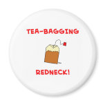 tea-bagging redneck fridge magnet