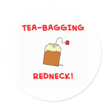 tea-bagging redneck stickers