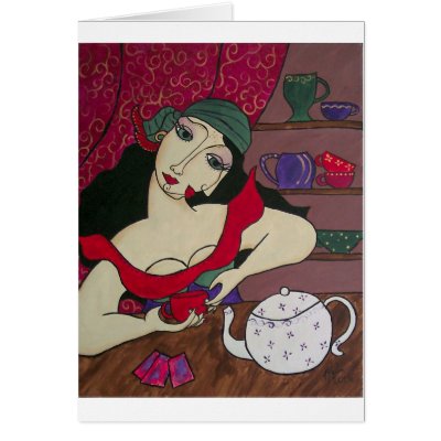 Tea Card by BeMusedArt