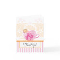 Tea Cup Baby Shower Thank You Card card