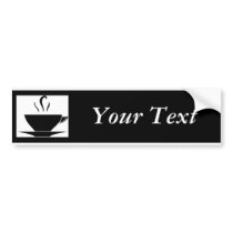 Tea Cup: Create Your Own bumper stickers