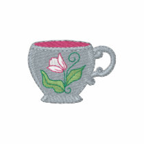 Tea Cup embroidered shirts by ZazzleEmbroidery Tea Cup embroidered shirts