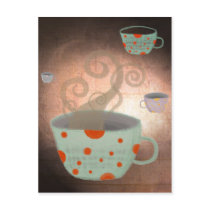 Tea cup english uk petite lovely man postcard