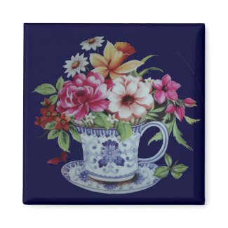 Tea cup magnet