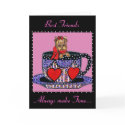 Tea Cup Yorkie Best Friends Card