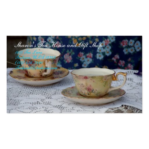 Tea Cups Business Cards (front side)
