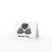 Tea for Two Note Card by Sylinden Tea for Two Note Card