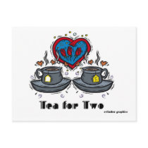 Tea for Two Postcard