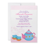 Tea For Two Tea Party Bridal Shower 5x7 Personalized Invite