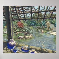 Tea Garden Canvas Print