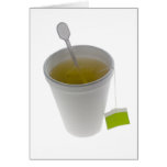 Tea in a disposable cup card
