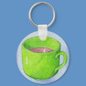 Tea in Green Keychain