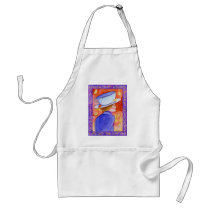 Tea Lady With Floating Lemons aprons