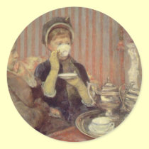 Tea, Mary Cassatt stickers by vintagegiftmall Tea, Mary Cassatt stickers