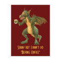 Tea or Coffee Dragon postcards by Specialeetees Tea or Coffee Dragon postcards