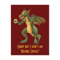 Tea or Coffee Dragon postcards