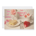 tea or coffee for valentine's day custom invitation
