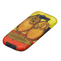 Tea Owl Cuddles Galaxy S3 Case