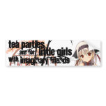 Tea Parties are for little girls bumper stickers
