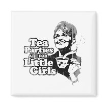 Tea Parties are for Little Girls Faded.png magnets