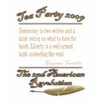 Tea Party 2009 - Benjamin Franklin t-shirts by patrioticdissent Tea Party 2009 - Benjamin Franklin t-shirts