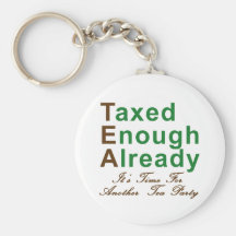 Tea Party 2009 T-Shirts, Mugs and Buttons! Keychain